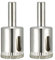 sourcingmap 2Pcs 23mm Diamond Coated Hole Saw Drill Bits for Glass Ceramic Tile Marble Rock Porcelain Bottles Pots Brick