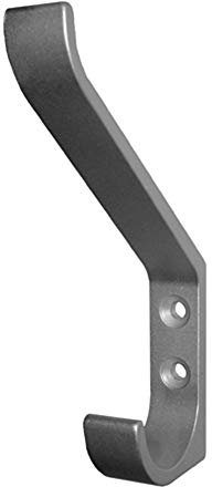 Huthaken 0148 Ausladung 86,5mm H.135mm Alu-Profil silberfarbig Einfachhaken
