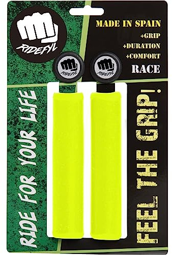 Ridefyl | Puños de Bicicleta Serie Race | Accesorios Bicicleta | Ciclismo | Deporte | Adultos | Unisex | Talla Única | Fabricado en España