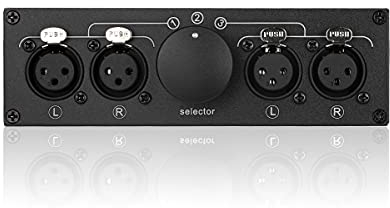 Nobsound Little Bear 3 (1)-IN-1(3)-OUT XLR Balance Stereo Switcher Passivo Selettore Splitter Box