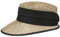 LIPODO Gorra de Paja Breezy Mujer - Made in Italy Sol Playa Visera para el con Primavera/Verano Verano - Talla única Natural-Negro
