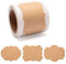 300Pcs Kraft Labels DIY Blank Stickers Handmade Baking Sticker for Jam Jars & Craft (style1)
