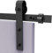 TSMST Porte Coulissante 9.6FT/292cm, Noir, Acier au Carbone, Bois, Métal, Contempo, 155x6.1x3cm, 330lb, Silencieux, Facile à Installer