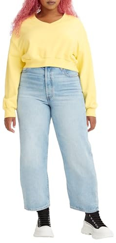 Levi's Damen Ribcage Straight Ankle 502 Taper B&T Greys, Middle Road, 29W / 29L