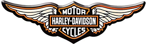 Reflektierende Aufkleber für Motorradhelm, Harley Davidson Flügel, Harz