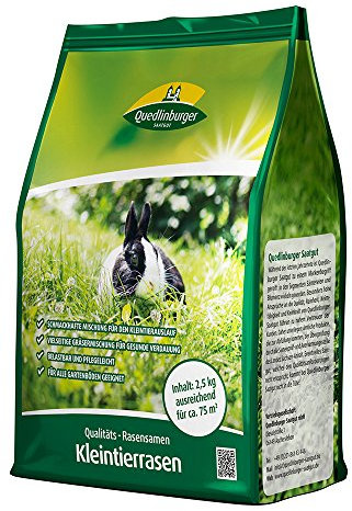 Quedlinburger 104998 Kleintierrasen 2,5 kg (Rasensamen)