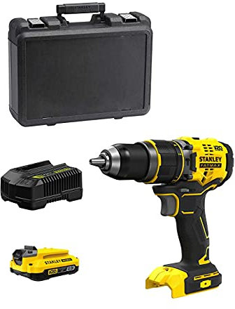 Trapano a Percussione STANLEY FatMax SFMCD721D1K (1 Batteria 2,0 Ah + Caricabatteria + Valigetta)
