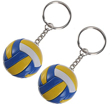 Milisten Autoteile Schlüsselanhänger Lustiger Sport Schlüsselanhänger Schlüsselanhänger 2 Stück Volleyball Einzigartige Schlüsselringe
