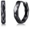 Immobird Ohrringe Silber 925 Creolen Unisex Männer Ohrringe Herren Damen Creolen Schwarz Klein Schlafen Kreolen Durchmesser 14mm