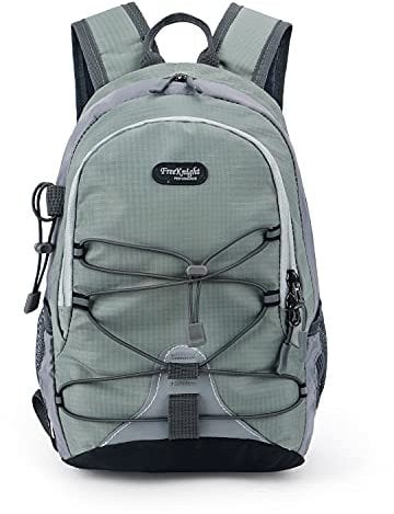 Bseash 10L kleinen Rucksack für Kinder im Alter von 3-6 Mädchen Jungen unter 1,0 Meter, Mini Outdoor Sport Wandern Reisen wasserdicht Daypack (Grau-grün)