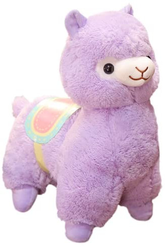ZMSM nuova bambola di alpaca della sella della bambola del giocattolo della peluche del fumetto (viola, 50cm)