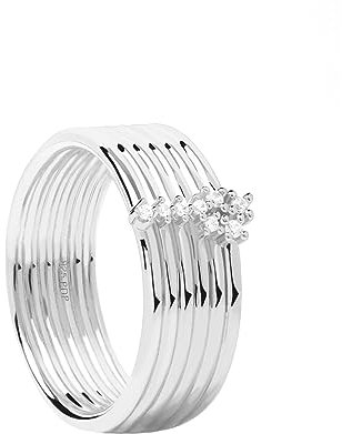 PdPaola Damen-Damenring 925er Silber Zirkonia 54 Silber 32019937