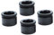 Lot de 4 pieds de meubles réglables de 3 cm en plastique ABS de rechange pour meubles, canapés, bureaux, placards, lits (noir)