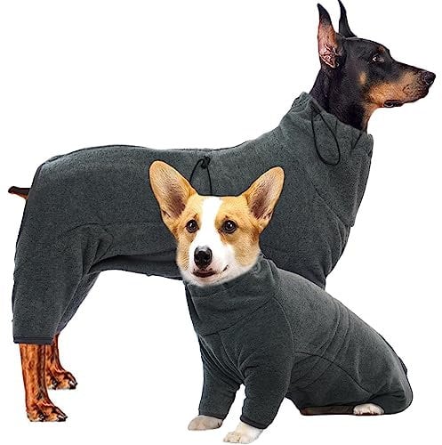 Hjyokuso Hundemantel Winter, Hundejacke, Weicher Fleece Hundepullover FüR Kleine MittelgroßE Grosse Hunde, Winddichte Haustierkleidung Outfit Mit ReißVerschluss, Chihuahua Kleidung (XXS-3Xl)