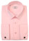 Xact Camicia Formale Classica in Popeline Tinta Unita per Uomo con Polsini Doppi, Gemelli Inclusi, vestibilità Regolare (Rosa Tenue) 40