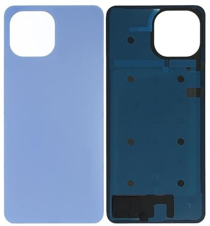 Globalstock Vitre arrière (Cache Batterie) avec adhésive pour Xiaomi 11 Lite 5G NE Bleu