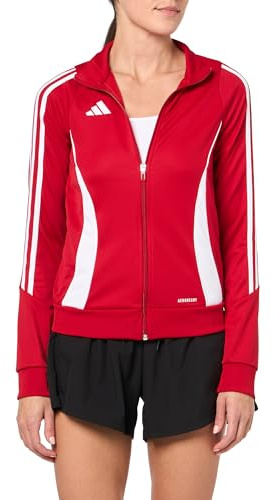 adidas Women's Tiro 24 Training Jacket, Team Power Red/White, Medium