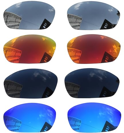 Acefrog 4 Pairs Polarized Replacement Lenses for Oakley Straight Jacket 2007 Sunglasses, Perfectly Fit, Shatterproof, Anti-scratch, Value Pack