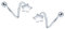 MICMIF 925 Sterling Silber Stern Ohrstecker Damen Spiral Creolen Stern Twist Crawler Ohrringe Double Creolen Piercing Ohrring Hypoallergen für Frauen und Mädchen