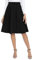 REORIA Damen Rock Faltenrock Klassischer Einfarbiger Plisseerock Knielanges Skirt Röcke Strickrock Tennisrock Schwarz XXL