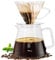 YMMIND Juego de cafetera de 21 onzas, gotero de café de vidrio V60, cafetera de forma octogonal con 40 piezas de papel de filtro, juego de regalo
