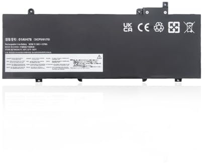 Oyomba L17L3P71 L17M3P71 01AV478 Laptop Akku per Lenovo ThinkPad T480S 20L7 20L8 Serie L17S3P71 01AV479 01AV480 SB10K97620 SB10K97621 SB10K97622 4200MAH.