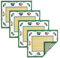 Elrene Home Fashions Villeroy & Boch French Garden Fleurence Übergroße Platzsets, Flecken- und wasserabweisend, Stoffbordüre, 35,6 x 50,8 cm, 4 Stück