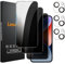 Lesakit 3+3 Pack Privacy Screen Protector for iPhone 14 6.1-Inch with 3 Pack Camera Lens Protector, Anti Spy Tempered Glass Film 9H Hardness Case Friendly
