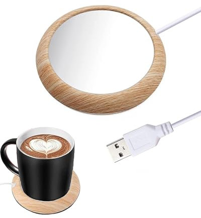 MYMULIKE Chauffe-Tasses à café,Chauffe-Tasses de Bureau avec USB Chauffe-Boissons Chauffe-Tasses à thé Chauffe-Bureau Plaque chauffante pour thé, Eau, Lait pour Bureau, Maison, Bureau