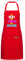 Genérico Delantal Personalizado con Foto, Logo, Texto | Impermeable Personalizado para Cocina y Barbacoa | Delantal Cocina Ajustable para Hombre y Mujer (Rojo)