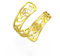 Dreamtimes Lotus Blume Ringe für Frauen Encouragement Lotus Blume verstellbaren Ring Vintage Edelstahl Schmuck Buddha Yoga Ring Hochzeit Band Ring (Gold)