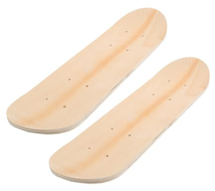 Happyyami 2 Stück DIY Leeres Skateboard-Deck, Unbemaltes Skateboard, Leeres Skateboard, Anfänger-DIY-Skateboard