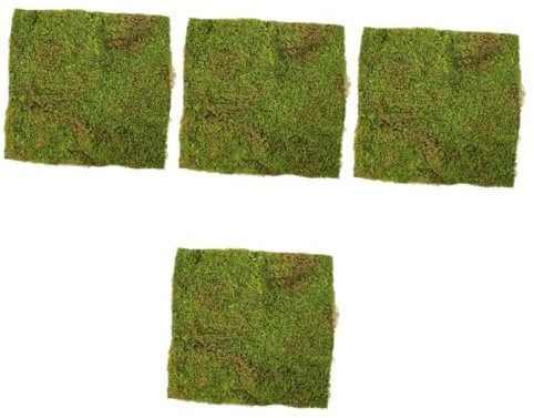 PRETYZOOM Lot De 4 Tapis De Mousse Synthétique pour Décoration De Jardin