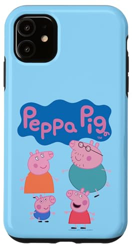 Peppa Pig Cute Family Group Shot Logo Case for iPhone 11
