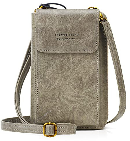 YOVIEE Handytasche Damen Klein Crossbody bag RFID Geldbörse Handytaschen zum Umhängen für Handy Umhängetasche Modern veganem Leder Handy Verstellbar Schultergurt 6,7 zoll
