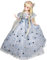 Proudoll 1/4 BJD-Puppe, 45 cm, Prinzessin Tina SD-Puppen, mit Kugelgelenk, individueller Puppenkörper mit Kleidungs-Outfit-Set