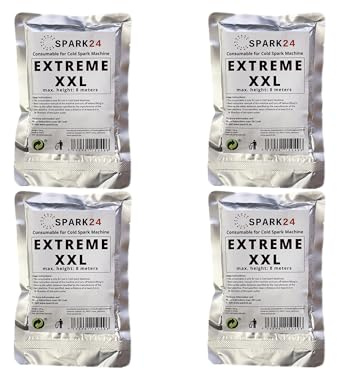 Granulat für Cold Spark Machine XXL Extreme 8 meter Pulver Titan (4 Stück)