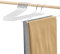 Hosenbügel, 10 Stück Hosenbügel Platzsparend Multifunctional Hosen Kleiderbügel Metall Hosenkleiderbügel mit Offenen Enden für Hosen Röcke Handtücher 38B x 13H cm (Beige-weiß)