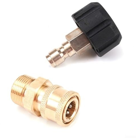 Niceminiwall Adaptateur pour nettoyeur haute pression M22 vers 6,35 mm - Raccord de tuyau femelle en laiton