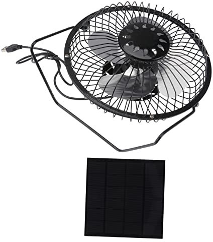 ROMISBABA 4.5w Ventilador Solar Mini Panel Solar Para Mascotas Gallineros Camping