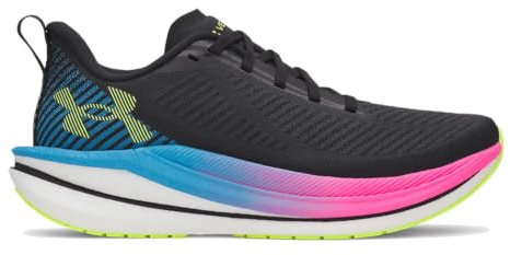Under Armour Velociti SPD Laufschuhe Neutralschuh Damen schwarz - Black/Capri/high vis Yellow 38,5