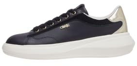 Liu Jo Ba6069 Casper 01 Sneakers Aus Schwarzem Leder Mit Keilabsatz, Für Damen, Schwarz, Black, 38 EU