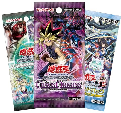 Pack 3 Boosterpacks YU-Gi-Oh! Japanisch zufällig – Offizielle Karten – Konbaya Selection – Versandschutz