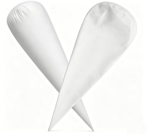 MOAZIFI Kissenbezug für Schultüte 85 cm, Weißer Stoffbezug für schultüten rohlinge, Kissenhülle passend für rohling schultütes 85 cm, Rund und Eckig, DIY schultüte Jungen 85 cm und Mädchen