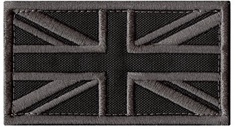 ACU Great Britain UK Union Jack Flag Subdued Morale Tactical Badge Army Embroidery Hook Patch