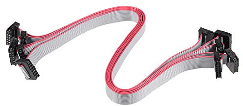 sourcing map IDC 12 Pins Connector Flat Ribbon Cable Female Connector Length 30cm 2mm Pitch,5pcs