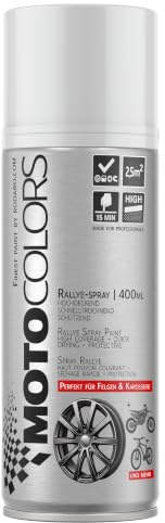 MotoColors Autolack Spray 400ml – Sprühlack für Karosserie, Felgen & Anbauteile | Hochdeckender Farbspray, schnelltrocknend, wetterfest - Weiss Glanz