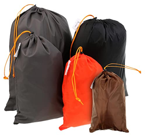 HomeDecTime 5 x Reise Packbeutel Organizer Koffer Beutel Wiederverwendbar Reisetasche, Bunt