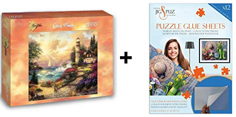 Jig & Puz Puzzle 2000 Teile – Chuck Pinson – Seaside Dreams + Kleber