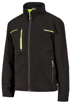 U-POWER | Giacca da Lavoro Uomo con Zip PLUTON, Traspirante e Idrorepellente, 90% nylon 10% spandex